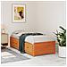 Dormeuse Senza Materasso Marrone Cera 90x200 Cm Legno Di Pino - Foto miniatura 1