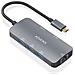 ASUC-6P019-GR replicatore di porte e docking station per laptop Cablato USB 3.2 Gen 1 (3.1 Gen 1) Type-C Grigio - Foto miniatura 2
