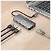 ASUC-6P019-GR replicatore di porte e docking station per laptop Cablato USB 3.2 Gen 1 (3.1 Gen 1) Type-C Grigio - Foto miniatura 5