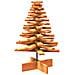 Albero Di Natale Marrone Cera 80 Cm In Legno Massello Di Pino - Foto miniatura 2