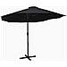 Ombrellone Da Esterni Palo In Alluminio 460x270cm Nero - Foto miniatura 2