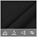 Parasole A Vela Oxford Rettangolare 2x3,5 M Nero - Foto miniatura 7