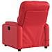 Poltrona Massaggio Elettrica Reclinabile Rosso Similpelle - Foto miniatura 4