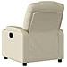 Poltrona Reclinabile Elettrica Crema in Similpelle - Foto miniatura 5