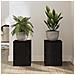 Supporti per piante 2 pcs Rovere Nero 25x25x35 cm Legno ingegnerizzato - Foto miniatura 4