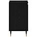 Mobile Lavabo da Bagno Rovere Nero 58x33x60 cm Legno Ingegnerizzato - Foto miniatura 7