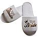 Pantofole Da Sposa Con Paillettes E Dita Scoperte 'bride' Con Corona - Perfette Per Feste Di Addio Al Nubilato - Foto miniatura 1