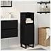 Mobile da bagno  Nero Rovere 30x30x100 cm Legno ingegnerizzato - Foto miniatura 2