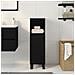 Mobile da bagno  Nero Rovere 30x30x100 cm Legno ingegnerizzato - Foto miniatura 4