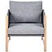 Set Salotto Da Giardino Con Tavolo E Pouf 5 Posti Nola Metallo Grigio - Foto miniatura 5