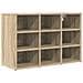 Scarpiera rovere sonoma 77.5 x 30 x 51 cm Legno multistrato - Foto miniatura 1