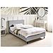 Letto Tessuto Fitou 120 X 200 Cm Grigio Chiaro - Foto miniatura 1
