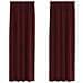 Tende con tende 2 pcs Rosso vino 140 x 225 cm Velluto - Foto miniatura 1