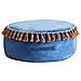 Pouf Gotha Velluto Blu - Foto miniatura 2