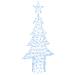Albero di Natale con 240 LED Bianco freddo 180 cm Acrilico - Foto miniatura 1