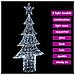Albero di Natale con 240 LED Bianco freddo 180 cm Acrilico - Foto miniatura 7