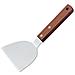 Spatola Per Hamburger In Acciaio Inossidabile Con Manico In Legno - Ideale Per Piastra E Barbecue  S - Foto miniatura 1