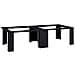 Pedestallo per Lavatrice 2 pcs Nero 127 x 54,5 x 32,5 cm - Foto miniatura 1