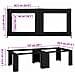 Pedestallo per Lavatrice 2 pcs Nero 127 x 54,5 x 32,5 cm - Foto miniatura 7