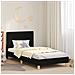 Struttura letto bambini con testata Nero 90 x 190 cm Tessuto - Foto miniatura 2