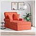 Chaise Longe con Gonna 3 pcs Rosso Arancio Tessuto in Cords - Foto miniatura 2