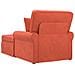 Chaise Longe con Gonna 3 pcs Rosso Arancio Tessuto in Cords - Foto miniatura 6