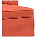 Chaise Longe con Gonna 3 pcs Rosso Arancio Tessuto in Cords - Foto miniatura 7