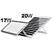Proiettore Solare Led 17 W Con Pannello Solare 20 W E Rilevamento Automatico - Foto miniatura 5