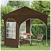 Tenda per feste a pop-up 192 x 192 x 245 cm Tortora - Foto miniatura 3