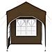 Tenda per feste a pop-up 192 x 192 x 245 cm Tortora - Foto miniatura 6