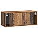 Mobile Porta TV da Muro Legno antico 78,5 x 31 x 30 cm - Foto miniatura 6