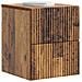 Mobiletto da notte a muro Legno antico 33 x 34,5 x 40 cm - Foto miniatura 2