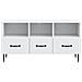 Mobile TV Bianco 102 x 34,5 x 50 cm Legno ingegnerizzato - Foto miniatura 6