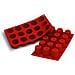 Stampo bordelais 18 cavità 5cm classic terracotta silicone - Foto miniatura 2