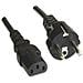 ICOC 01-NC-D-010 - Cavo alimentazione C13 F a Schuko 1m Nero - Foto miniatura 3
