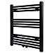 Radiatore Centrale Portasciugamano Dritto Nero 600 x 764 mm - Foto miniatura 1