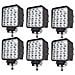 6x Faro 48w Quadrato Faretto Led Da Lavoro 16 Led Da 3w Di Profondità Auto Barca - Foto miniatura 1