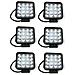 6x Faro 48w Quadrato Faretto Led Da Lavoro 16 Led Da 3w Di Profondità Auto Barca - Foto miniatura 2
