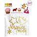 4 Accessori Per Dolci Di Natale - Dorato - Foto miniatura 2