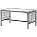 Set Divani Da Giardino 4 Pz Con Cuscini In Polyrattan Antracite - Foto miniatura 6
