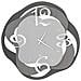 Orologio a muro Isotta 0OR3269C144 colore grigio - Foto miniatura 1