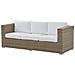 Set Da Giardino In Rattan Sintetico Bianco A 3 Posti Belluno - Foto miniatura 16