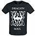 V - Skyrim - Dragon Soul Uomo T-shirt Nero M 100% Cotone Regular - Foto miniatura 1