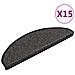 Tappeti Autoadesivi Scale Aspetto Sisal 15pz 65x21x4 Antracite - Foto miniatura 1