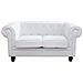 Chesterfield - Divano Vintage In Ecopelle - Foto miniatura 3