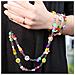 Collana Da Telefono Con Smiley E Frutta 110 Cm Multicolor Collezione Smile - Foto miniatura 5