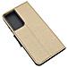 Maxy Custodia Book Orizzontale Silicone Case Per Samsung Galaxy S21 Ultra Gold-black - Foto miniatura 3