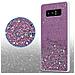 Custodia Compatibile Con Samsung Galaxy Note 8 In Viola Con Glitter - Coperchio Protettivo In Silicone Tpu Flessibile Con Glitter Scintillanti - Foto miniatura 4