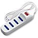 Multipresa Ciabatta Elettrica 4 Posti Con Interruttore Generale Cavo Da 5metri Spina: 16a 250v Presa: 16a 250v 4-way P17-11 - Foto miniatura 1