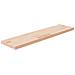 Ripiano 80x20x2,5 Cm Legno Massello Di Rovere Non Trattato - Foto miniatura 1